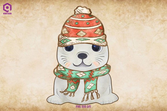 A Cozy Christmas Seal for Brand Identity & Illustrations