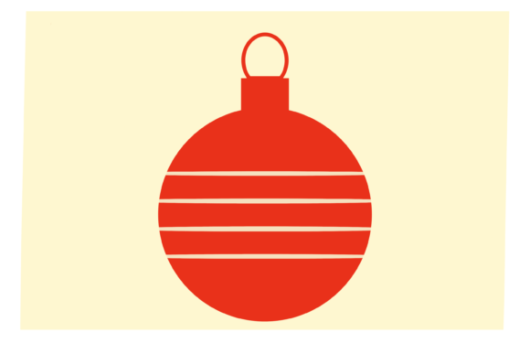 A Festive Graphic Design Asset: The Red Christmas Tree Toy