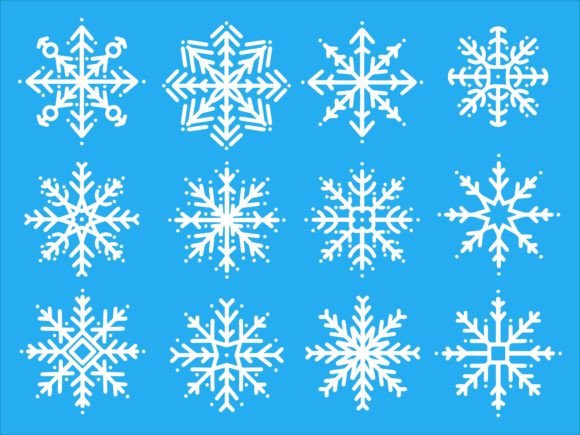 A Festive Snowflake Illustration for Graphic Design