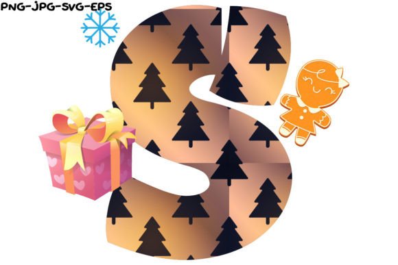 Christmas Alphabet Graphics for Festive Branding