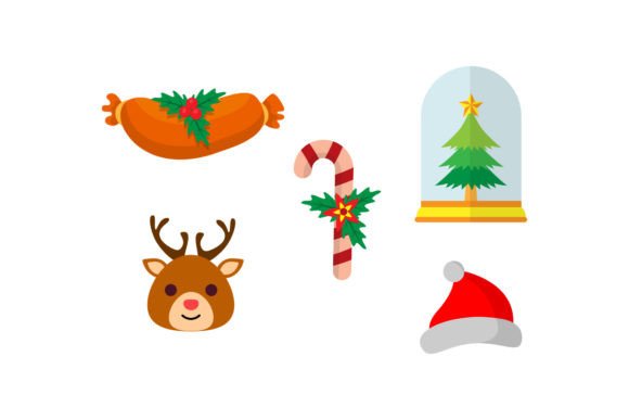 Christmas Celebration: A Festive Graphic Asset for Commercial Illustrations
