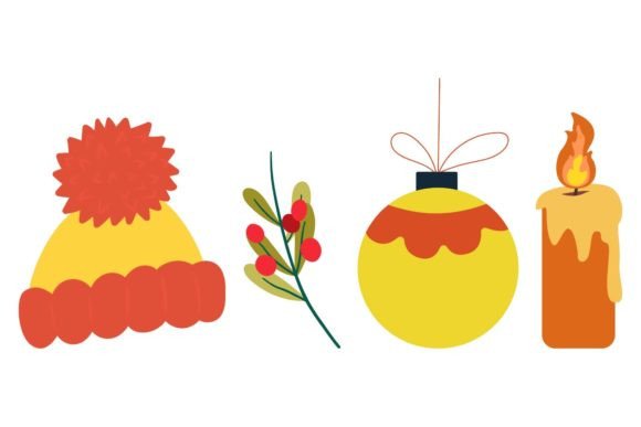 Christmas Decoration Art for Sellable Graphics and Illustrations