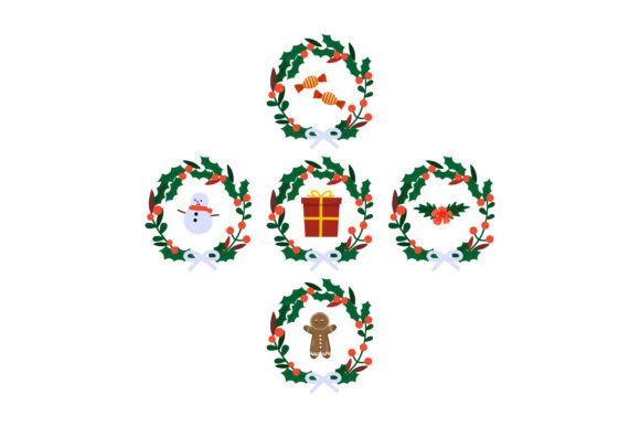 Christmas Festive Decoration Graphics for Handmade Style