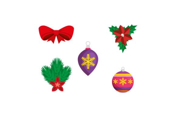 Christmas Modern Elegant Graphics for Crafted Holiday Products